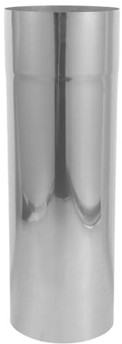 Toddmomy Tuyau de Cheminée pour Poêle à Bois Acier Inoxydable Conduit Évacuation des Fumées Kit de Cheminée pour Foyer au Bois