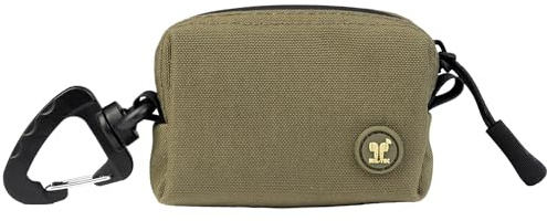 Mil-Tec Earpod Pouch • Kompakte Schutztasche mit Reißverschluss • mit Karabiner • Tasche für Earpods, Kabel und Kleinteile • Oliv