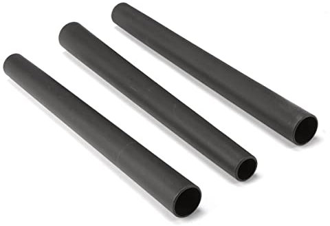 Shop-Vac 9061400 Varitas de extensión de diámetro de 1-1/4 pulgadas, construcción de polipropileno, color negro, (paquete de 3)