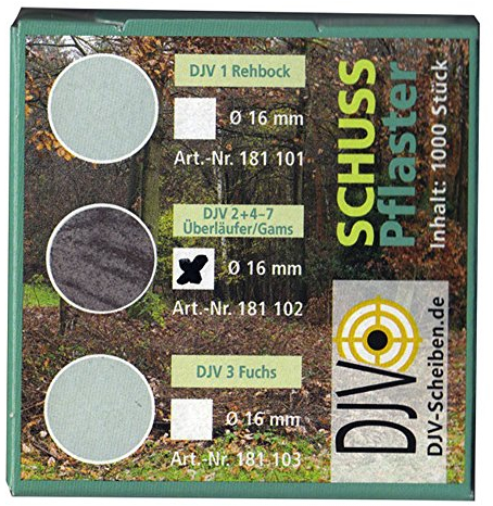 Akah DJV Schusspflaster Grau 19 mm 1000 Stk.