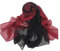 LoveSilk Lange Georgette Seidentuch 100% Seiden-schals Stola in Farbverlauf Farbe Rot/Schwarz