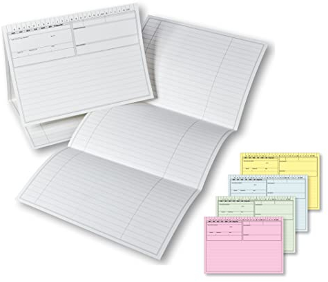 Meyer-Wagenfeld | Karteitaschen für Arzt, Praxis, Krankenhaus | 100 Stück | DIN A5 | Farbe: Weiß | 190g/m² Karton