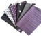 babrause® Stoffpaket Patchwork Baumwollstoffe 12 x (25x35cm) (Flieder Grau Weiß)