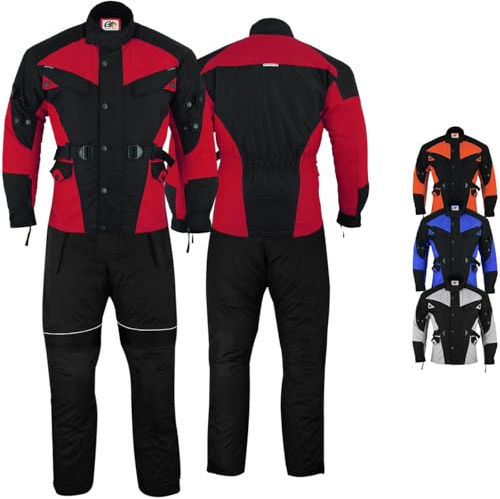 German Wear 2-teiler Motorradkombi Cordura Textilien Motorradjacke + Motorradhose