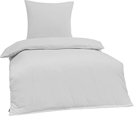 Brielle Bettwäsche aus 100% Baumwolle 135 x 200 cm - Bettwäsche-Set Renforce Weiß, hohe Qualität, weich, einfarbig mit Öko-Tex-Zertifizierung