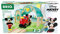 BRIO 32270 Micky Maus Bahnhof mit Aufnahmefunktion - Bahnhof zum Aufsprechen und Abspielen von eigenen Ansagen - Inklusive Schiebelok und den beliebten Disney-Charakteren Micky und Minnie Maus