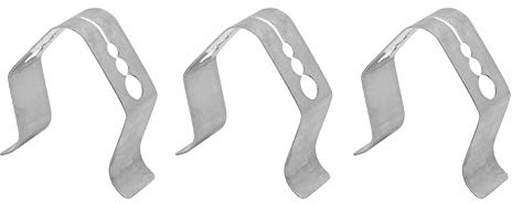 Probeclip, 3Pcs Kitchen BBQ Grill Zubehör Edelstahl 3-Holes Barbecue Probe Fixing Clip Halter, mit Hochwertigem Edelstahl, Stark und Langlebig, für Barbecue