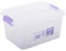 Jolie Max Mini 5 Litre Storage Box with Lid. Clear Stackable Organizing Container.