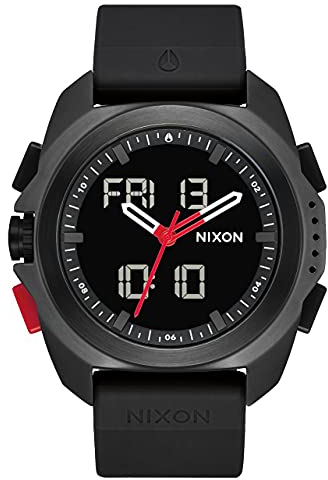 Nixon Herren Analog-Digital Japanisches Miyota Uhr mit Silikon Armband A1267008-00