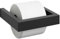 Zack Linea Black Stainless Steel Toilet Roll Holder 40576