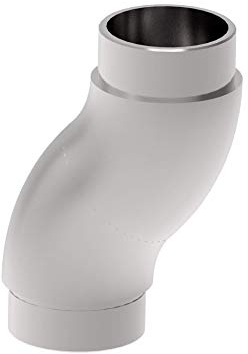 Sellon24® Geländer Edelstahl Rohrverbinder Rohrbogen Wandanker Kreuzverbinder 42,4x2,0mm (Rohrbogen flexibel 0302-042)