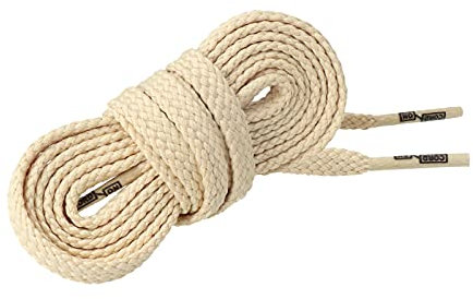 CORD ON - Cordones casual planos estándar para zapatos, botas y zapatillas. Cómodos y prácticos - 1 par (Yute, 75cm)