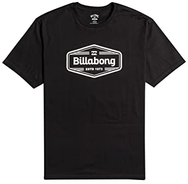 BILLABONG Mens Trademark T-Shirt, Black, M EU