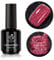 beetles Gel Polish Reflective Glitter Nail Polish 15ml Eternal Flame Red Nail Gel Soak Off LED Nail Lamp Flashy Gel Polish Nail Art Manicure Salon DIY Home