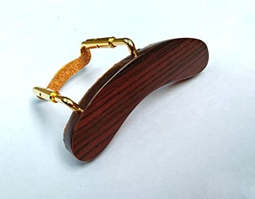 MUSICAL STRING Accoudoir de mandoline en palissandre avec pince en U de couleur dorée