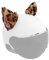 Katzenohren für Helm, Plüschohren, selbstklebend, Helm-Zubehör für Fahrrad, Motorrad, glatte Oberflächen, Helm-Dekor, Leopard