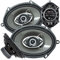 AUDIOTEK 2 x K7 5x7 / 6x8 Zoll 4-Wege-380 Watt Koaxial-Auto-Lautsprecher CEA-bewertet 4 Ohm für Auto, Wohnmobil, ATV, Motorrad (Paar) (2 Lautsprecher)