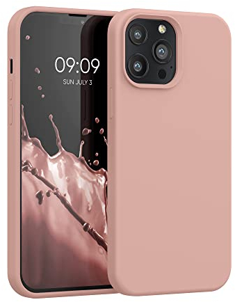 kwmobile Case Compatible with Apple iPhone 13 Pro Max Case - TPU Silicone Phone Cover with Soft Finish - Orange Clay