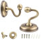 ANYUANKW 2 Stücke Vintage Legierung Knauf Vorhang Holdback,Raffhalter Haken mit Schrauben,Vorhanghaken aus Bronze für Wohnzimmer,Schlafzimme