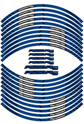 ROANNY Felgenband Motorradreifen Aufkleber Custom Rad Reflektierende Dekoration Für R1250RS R1250 Rs R 1250 Rs Aufkleber (Color : Blu)