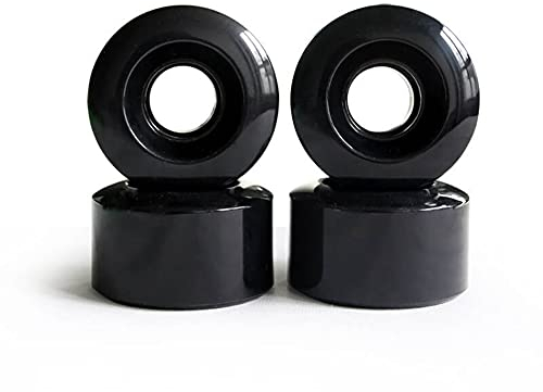 NATHA 4Pcs Skateboard Rollen Longboard Rollen 78A GeräUscharme VerschleißFeste StraßE Feld Skating 70% RüCkfederung 55X32Mm (Schwarz)