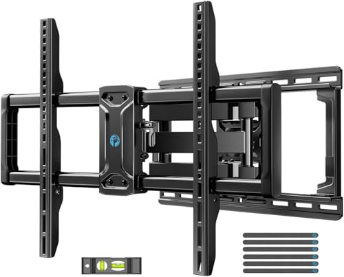 Pipishell Soporte de pared para TV de movimiento completo para TV de hasta 16 pulgadas con tacos de madera