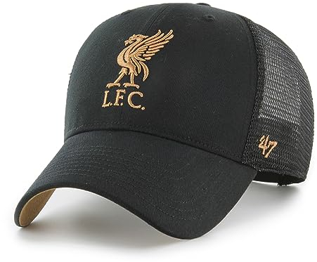 '47 FC Liverpool Black EPL Ballpark Mesh Most Value P. Snapback Cap - One-Size