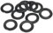 PATIKIL M25 Rondelle Plate Caoutchouc, 40 Paquet 25 mm ID 39 mm OD 2.5mm Épais Étanchéité Espaceur Joint Anneau pour Robinet Tuyau Eau Tuyau Fixation Boulon, Noir