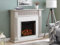Modern Style Chessing Penny-Tiled Electric Fireplace Suite Ceramic Tile Surround & Fire