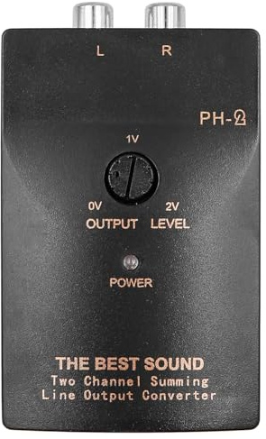 Namvo Auto-Lautsprecherkabel, High-to-Low-Line-Eingang auf RCA-Ausgang, Line-Adapter für Low-Level-Adapter mit Verzögerungsfunktion