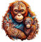 CHARMIBLE Holzpuzzle für Erwachsene, 34.8X 32.8cm Holzpuzzle mit Box, Holzpuzzle Erwachsene und Kinder, Perfekt für Heim Dekoration und Geschenke (Orangutan Familie - 276stk)
