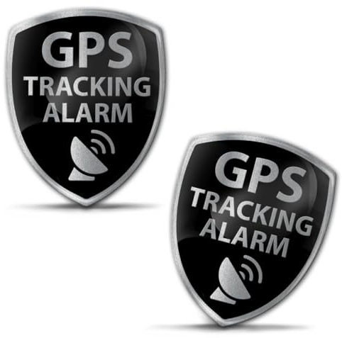 Biomar Labs 2 x Aufkleber 3D Gel Silikon Stickers Autoaufkleber Auto Motorrad Fahrrad Laptop PC Tablet GPS Track Alarm KS 72