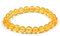 JoyasMinerales Bracelet en Citrine | 100% Pierres Naturelles Authentiques | Confortable & Élégant | Fil Élastique Coréen + Boîte Cadeau Incluse (Citrine, 6mm)