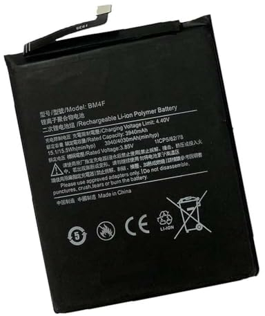 Tnikumall Ersatz BM4F 1ICP5/62/78 Akku Kompatibel mit Mi A3 CC9E MI9 LITE M1906F9SH BM4F 3.85V,3940mAh