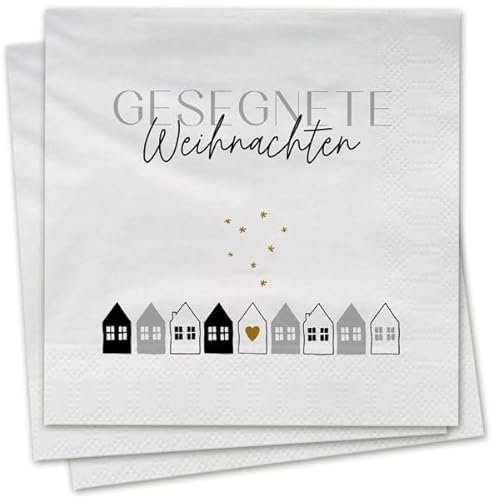 Gesegnete Weihnachten - Servietten: 20 Servietten