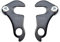 HAPPOW 2 Stück Schaltauge, Schaltauge für Shimano, Derailleur Hanger, Fahrrad Schaltwerk Schaltauge Adapter Schwarz, für MTB Mountain Road Bike(Eisenmaterial
