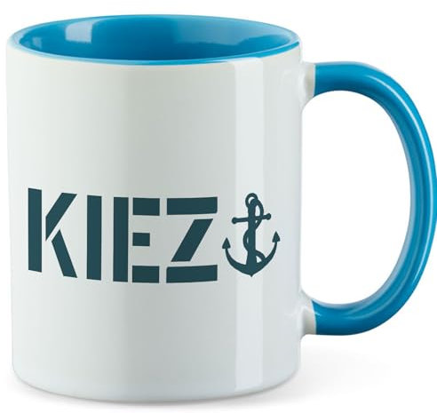 Huuraa Becher Kiez Anker Geschenk 330ml Blau Kiez Anker Geschenkidee