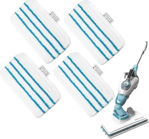 XOPOZON 4 Pack for Steam Mop FSMP20 Microfibre Washable Pads for Steam Mop FSMP20, FSMH1321JMD, FSM1500, FSM1600, FSM1610, FSM1620, FSM1621, FSM1630, FSMH162