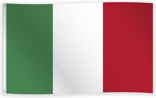 CHPN - Flagge der Italien - italienische Flagge - Italienische Gemeinschaftsflagge - 90/150 cm - italienische Flagge - Italien - Rom - 2 Teile - ohne Stick