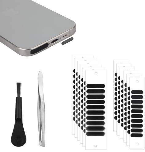 Gosknor 120pcs Phone Speaker Covers, 2 Sizes Mesh Phone Speaker Dust Cover Universal Phone Speaker Dust-Proof Stickers Phone Speaker Mesh Phone Speaker Protector for Most Smartphones