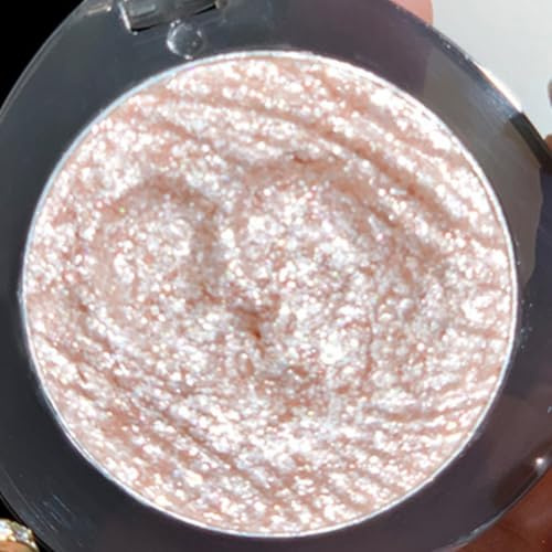 KARLOR Makeup Highlighter Palette, Glitzer Augen Gesicht Highlighter Puder Lidschatten Schimmer Diamant Highlight Makeup strahlend Perlglanz hochpigmentiert (02#, Highlighter)