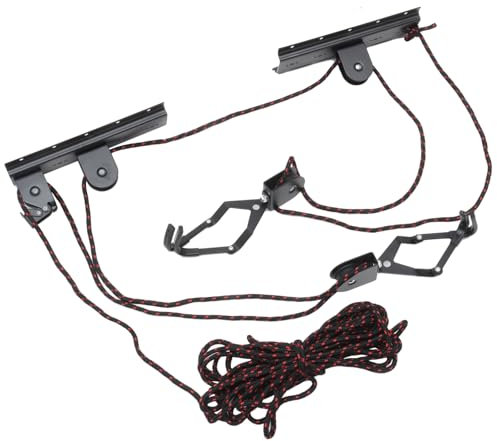 Toyvian 1 Ensemble Rack de Mur de Kayak Cintre Support Mural à pédale Porte-vélos Robuste Rangement de vélo intérieur Porte-Kayak Matériau Principal en Acier Black