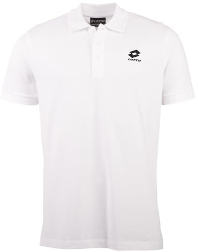 Lotto 1124003 Men, Polo Shirt, Regular Fit Herren Polohemd Bright White 3XL