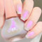 Pearl Nail Polish - Mermaid Glitter Nail Polish - White Based Reflective Pearlescent Nail Varnish Purple Shimmer Flash - High Glossy Shine Nail Varnish Quick Dry No Need UV Nail Art