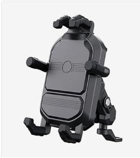 360° Handyhalterung Motorrad & Fahrrad, 2025 Upgrade mit 4-Punkt Vibrationsdämpfung Motorrad Handyhalterung Anti Vibration für iPhone 16/15/14 Pro Max, Samsung S24 Ultra, Handy Halterung 4,7–7 Zoll
