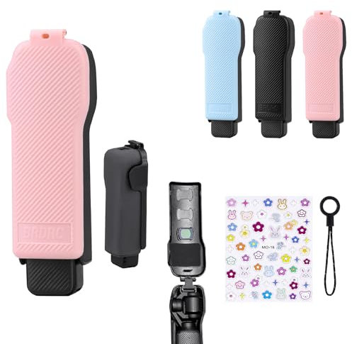 OYIWINMI Compatible avec DJI Pocket 3 - Protection d'objectif - Anti-rayures - Cage de protection portable pour DJI Pocket 3 - Protection de lentille d'écran - Intérieur souple - Étui rigide (rose)