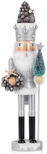 VorFor Nussknacker Figur Puppe,41cm Nussknacker,Weihnachtsdeko Holz,Deko (Pine Eule), Freunde Und Freunde