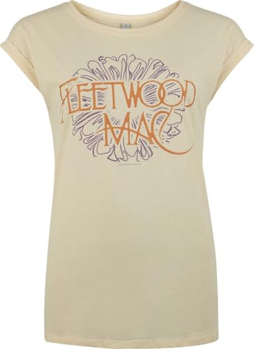 Fleetwood Mac Flower Logo Frauen T-Shirt Sand