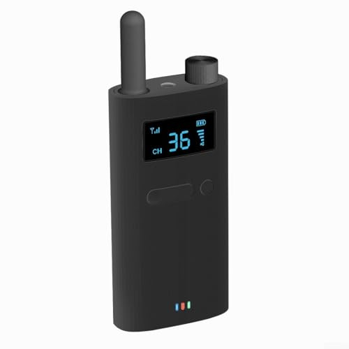 Kabelloses Tourguide-System, 2,4 G Audio-Transmitter, Empfänger, 100–150 m Reichweite, mit Mikrofon, für Touren, Konferenzen, Meetings und pädagogisch (schwarzer Sender)