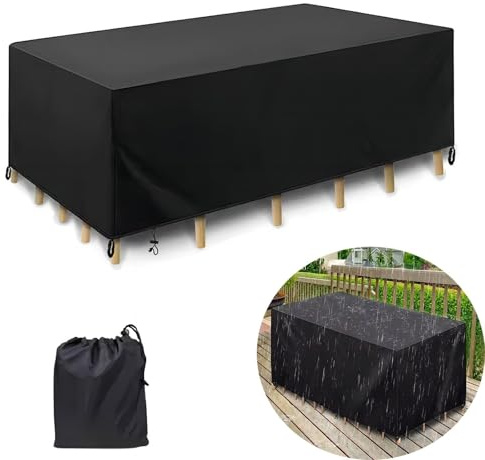 Wasserdichte Abdeckung für Gartenmöbel, 40 x 40 x 45 cm, 420D Oxford-Gewebe, UV-beständig, winterfest, Schutzhülle für Terrassenmöbel, Sets, Loungesessel, Balkontische